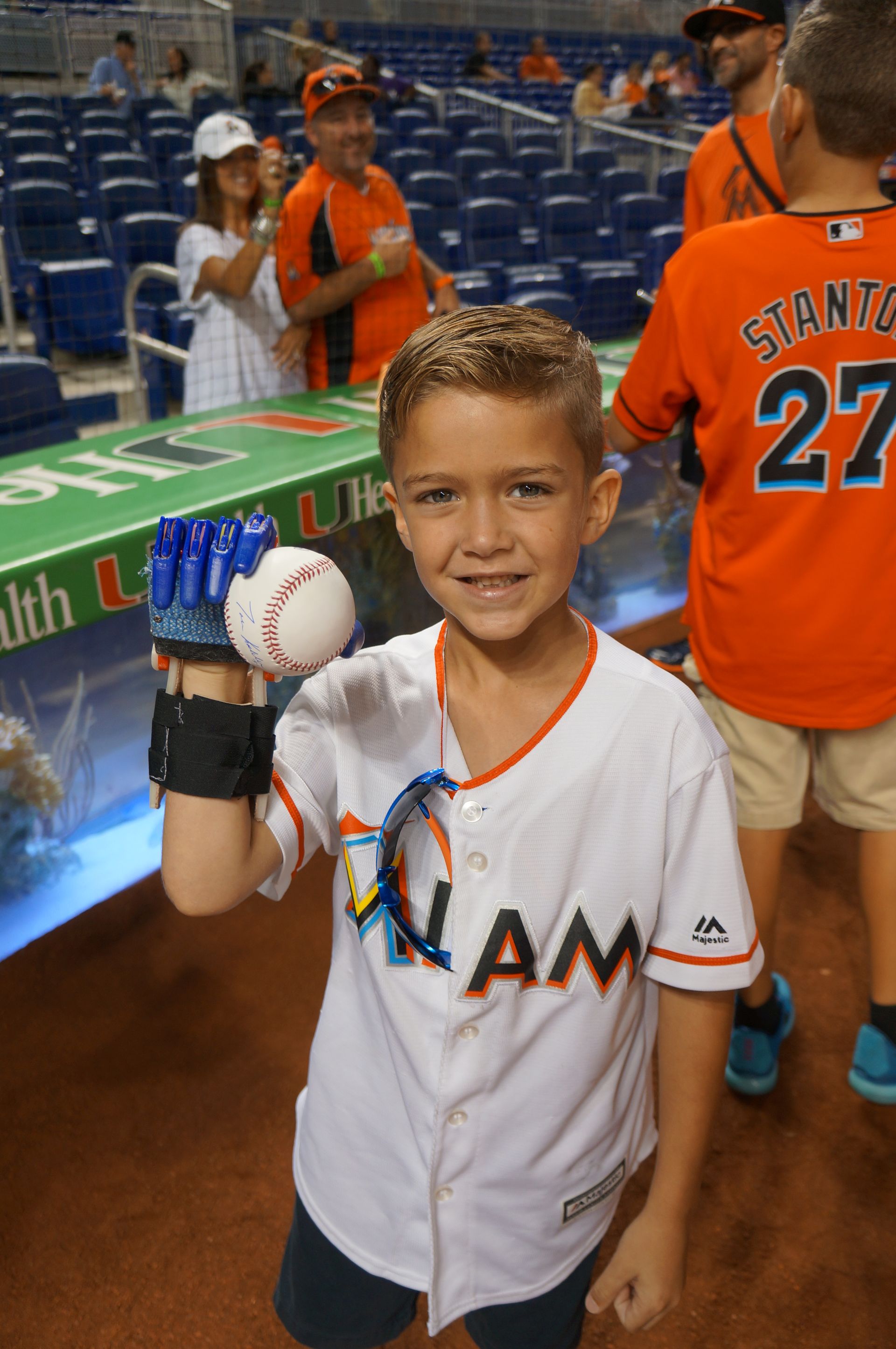 Labor Day 2015 Marlins Julian's 1st pitch